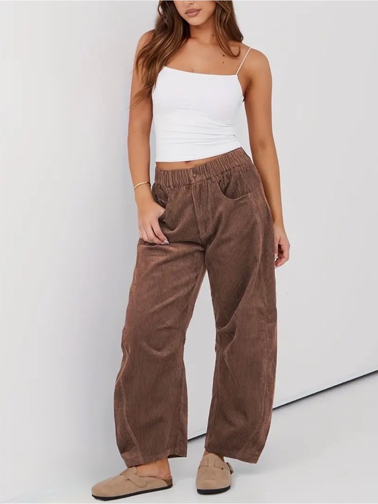 Pants - NWTS Corduroy Barrel Jeans